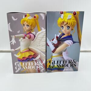 Banpresto Glitter & Glamours Super Sailormoon & Eternal Sailormoon Figures